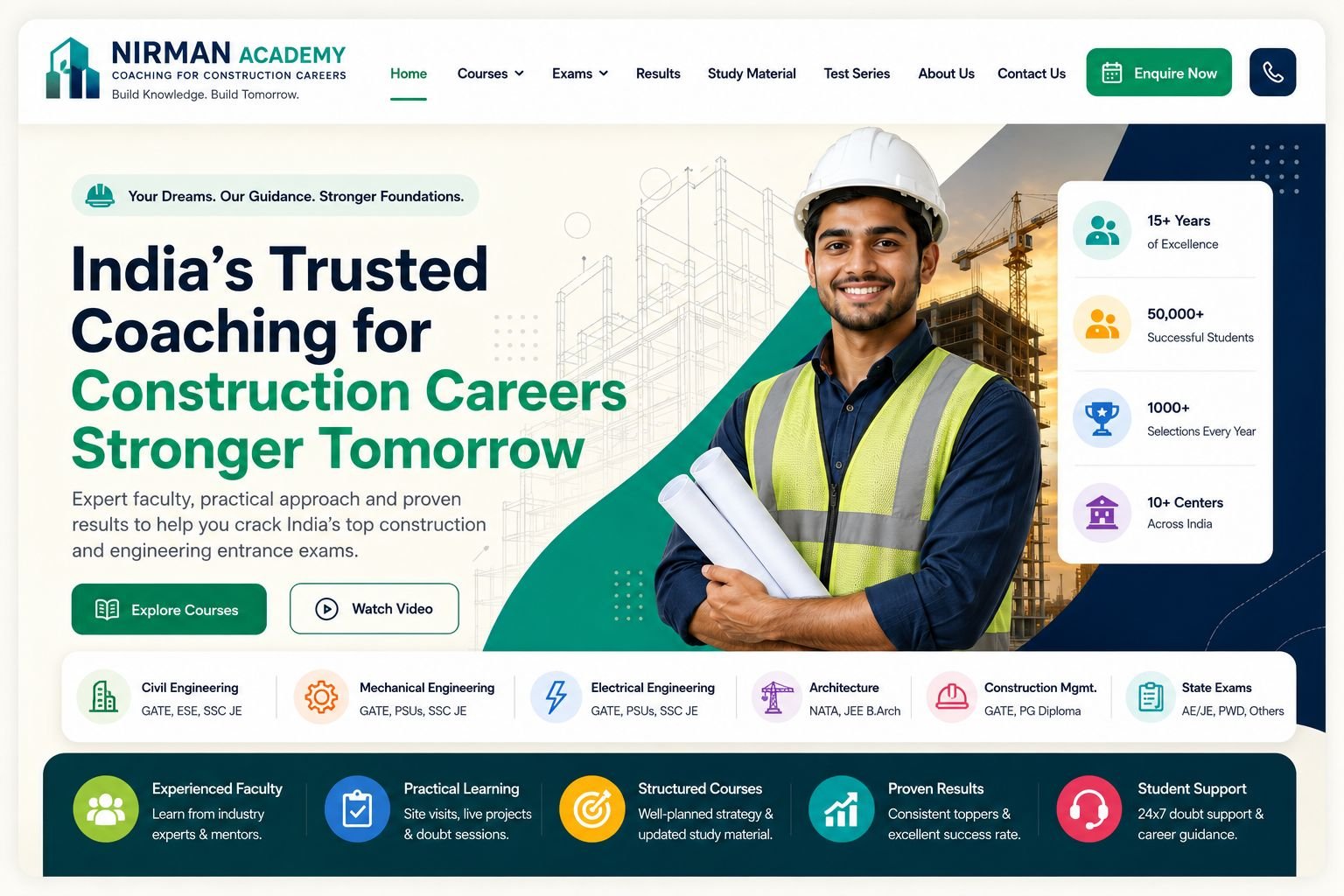 Business website design example